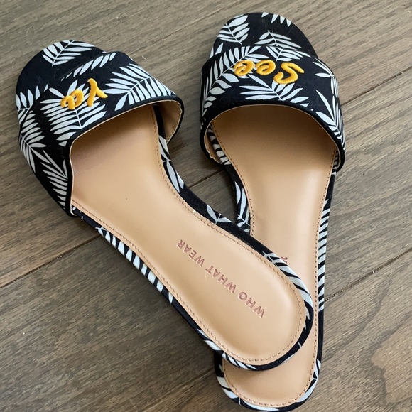 Who What Wear SEE YA slides / sandals - Picture 3 of 3